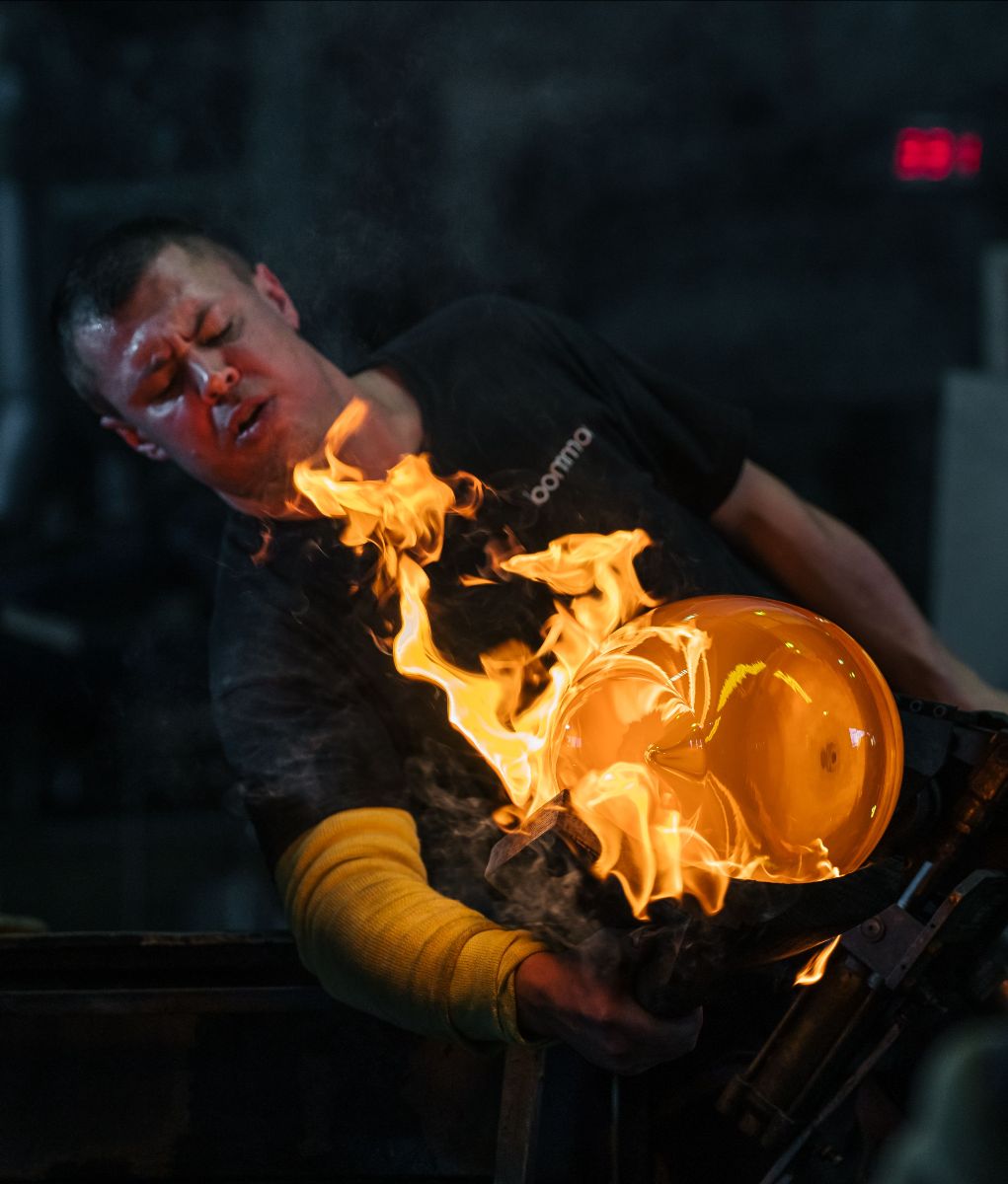 mondgeblazen glas lampen