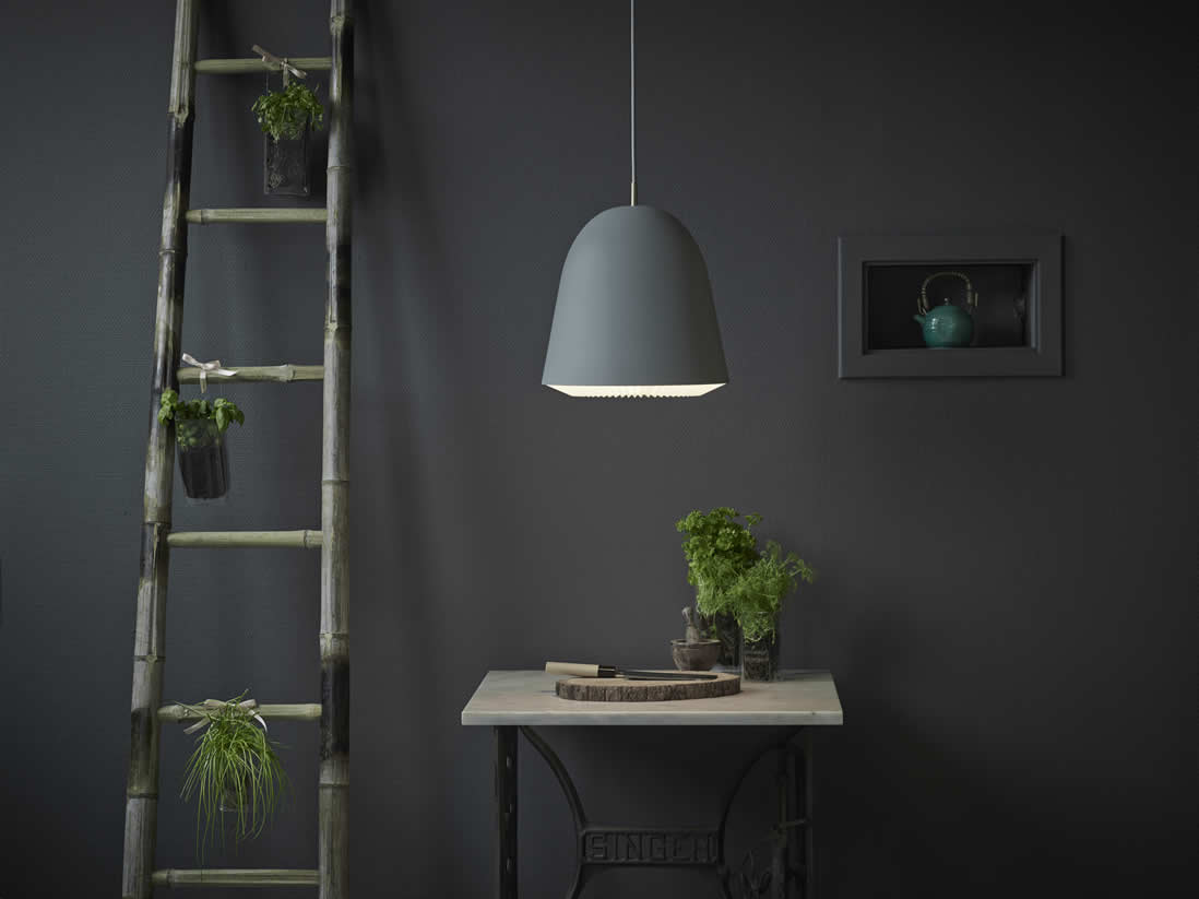 Tijdloze retro lampen in grijs & zwart