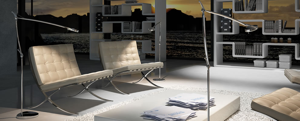 staande lamp zwart en chroom
