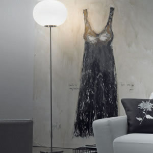 Grote klassieke bolvormige staande lamp
