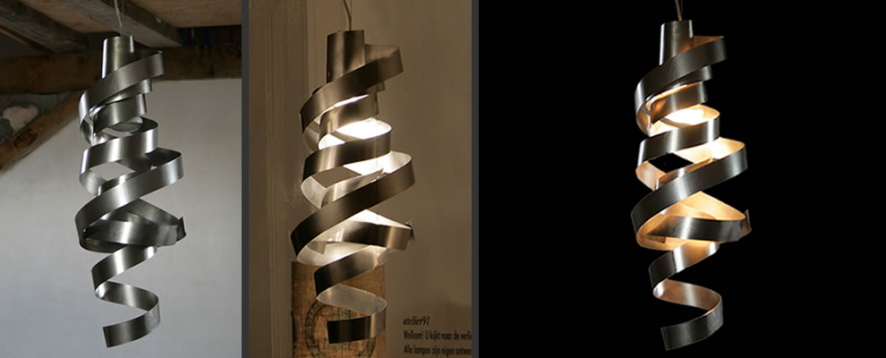 elegante grote hanglamp rvs