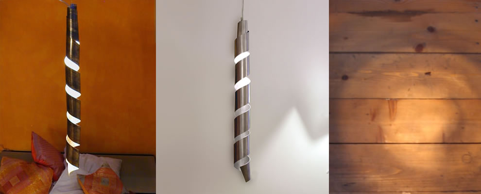 lange aparte messing hanglamp