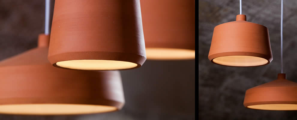 warme aardewerk hanglampen