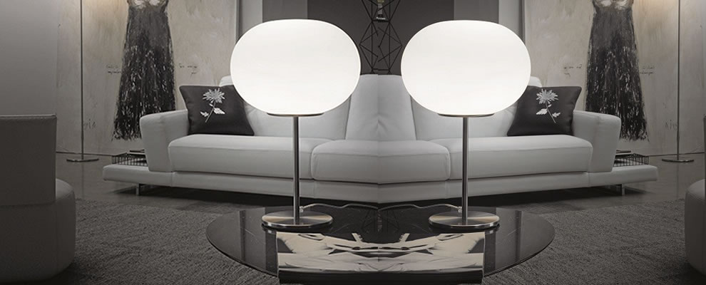 witte glas tafellampen