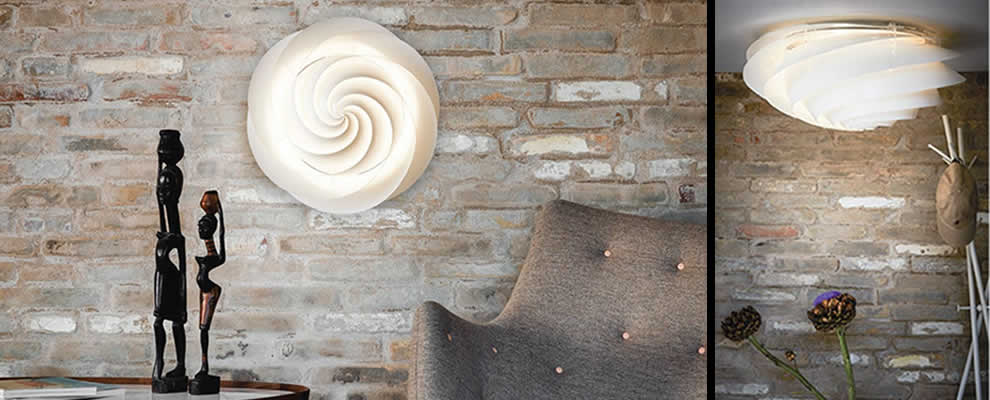scandinavische plafond- en wandlampen