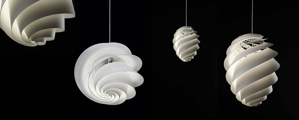 kleine en grote scandinavische lampen
