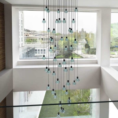 glas led hanglampen in bundels en clusters