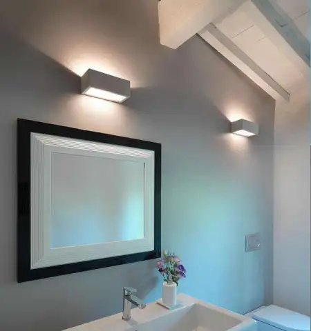 wandlamp badkamer uplight downlight led