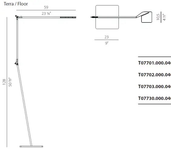 Tekening Jackie Staande Lamp