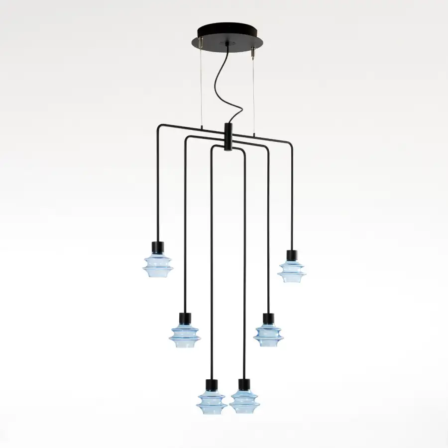 Hanglampen 6 Set Glas Led