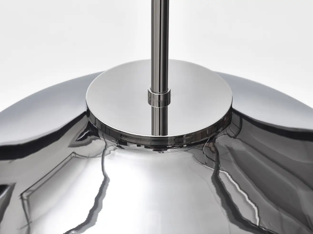 Hanglamp Glas Chrome Detail