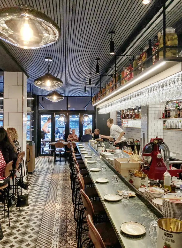 Hanglampen Disc Glas Bar Restaurant