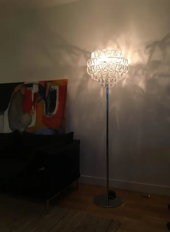 staande lampen glas kristal leeslamp