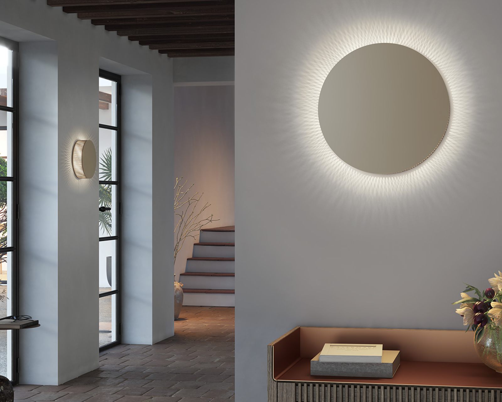 LED Wandlamp - Wandverlichting - Trion Pora - E14 Fitting - Rond - Mat